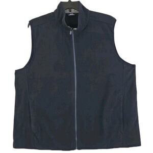 Lands'End Outfitters ~Men's Size XL~ Navy Blue Kwik Trip Full-Zip Vest Outerwear